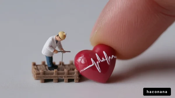 医療と心臓のミニチュア