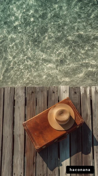 ビーチでのリラックスシーン