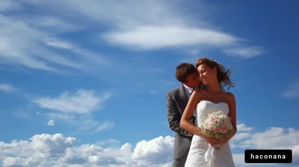 美しい花嫁と花束の思い出