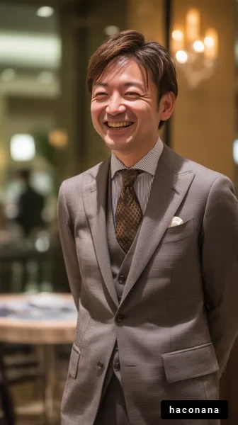 ビジネスマンの笑顔