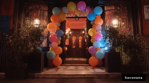 カラフルなバルーンアーチ