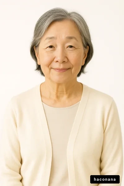 穏やかな笑顔のおばあちゃん