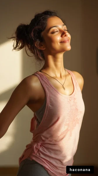 リラックスしたヨガの女性