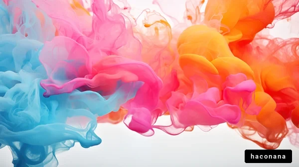 カラフルなインクの抽象