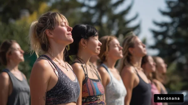 晴れた日のヨガレッスン