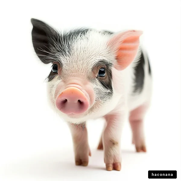 かわいい子豚の姿
