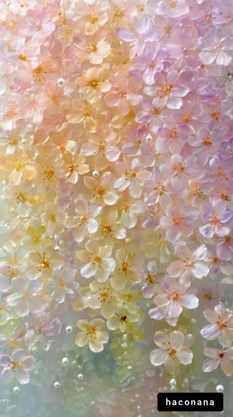 美しい花の壁面