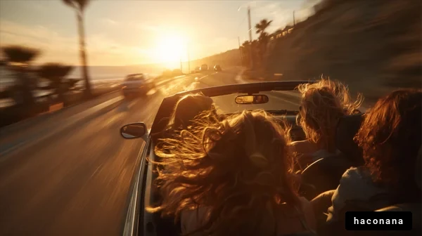 夕陽を楽しむドライブ