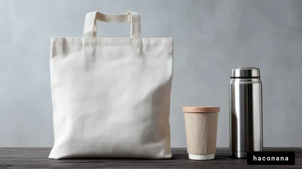 エコバッグと飲み物のセット