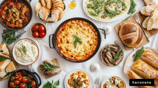 美味しい料理の盛り合わせ