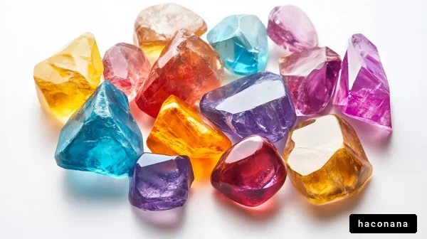 美しいカラフルな宝石