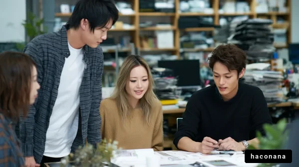 クリエイティブなミーティング風景