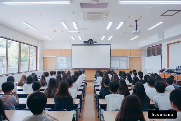 教室で講義を受ける生徒たち