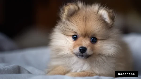 可愛いポメラニアンの子犬