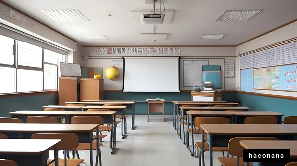 明るい教室の風景