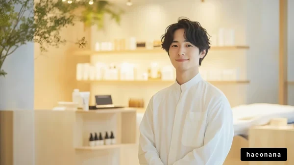 サロンスタッフの笑顔