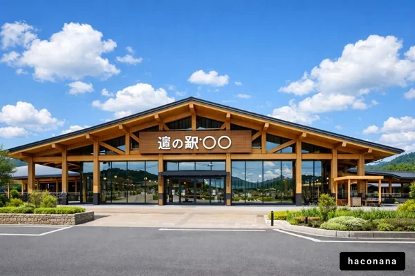 道の駅の外観風景