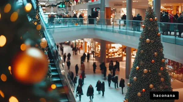 ショッピングモールのクリスマス
