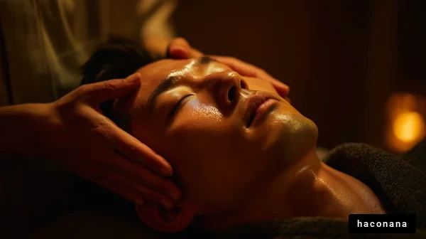 リラックスしたマッサージ風景