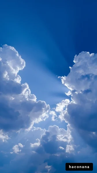 青空と雲の美しい眺め