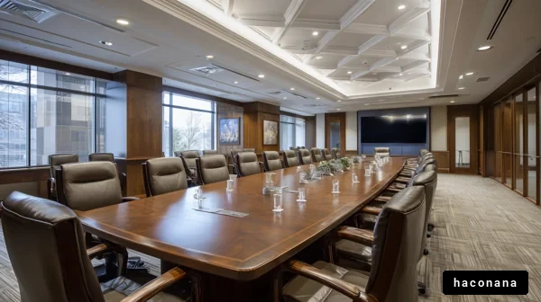 モダンな会議室の風景