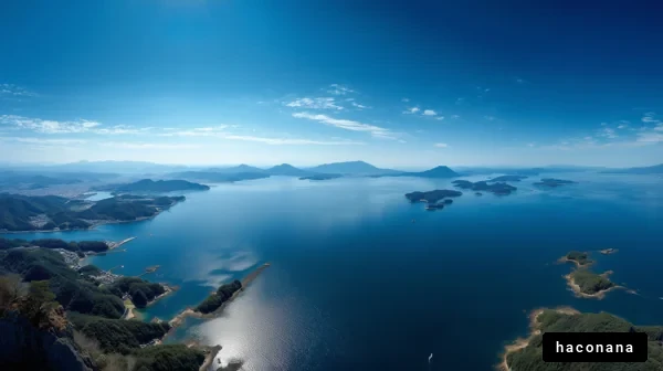 山頂からの海の眺め