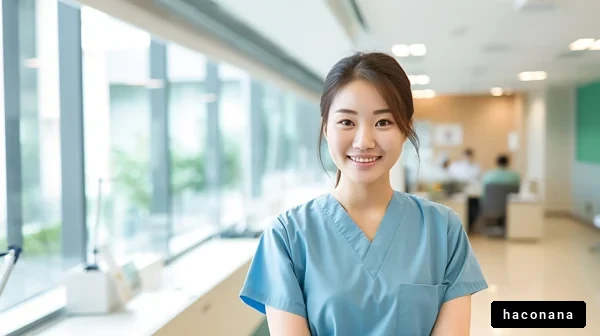 笑顔の医療従事者