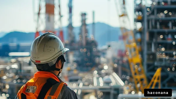 工場で働く人の風景