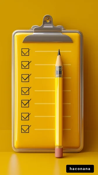 チェックリストと鉛筆