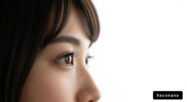 美しい目元のクローズアップ