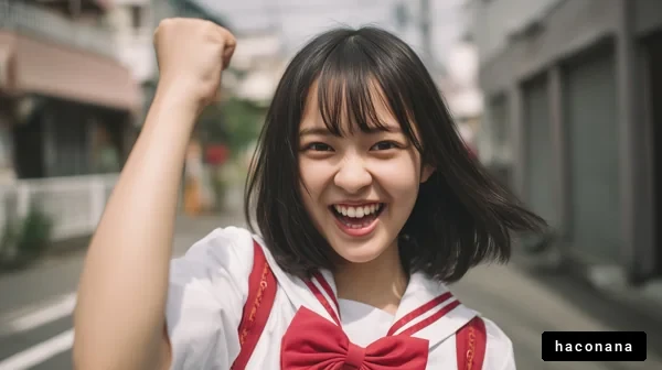 元気な笑顔の少女