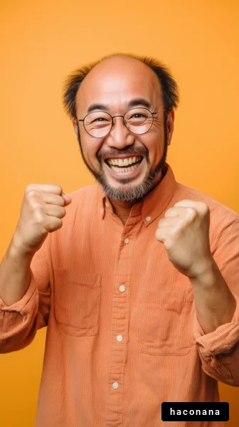 笑顔とエネルギー溢れる男性