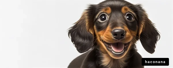 かわいい子犬の笑顔