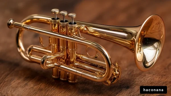 美しいゴールドのコルネット