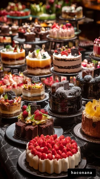 華やかなケーキの数々
