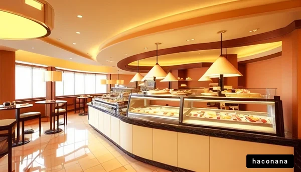 モダンなカフェの内部