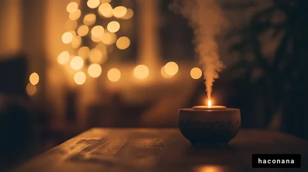 キャンドルのある温かな夜