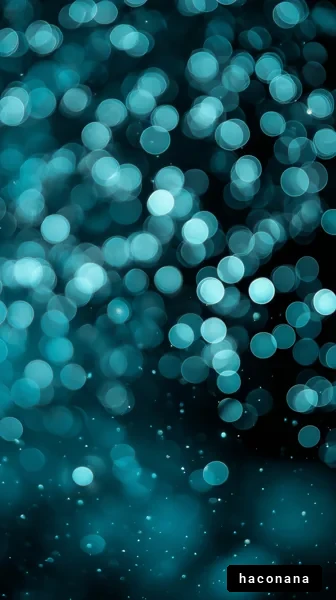 青い光のボケ