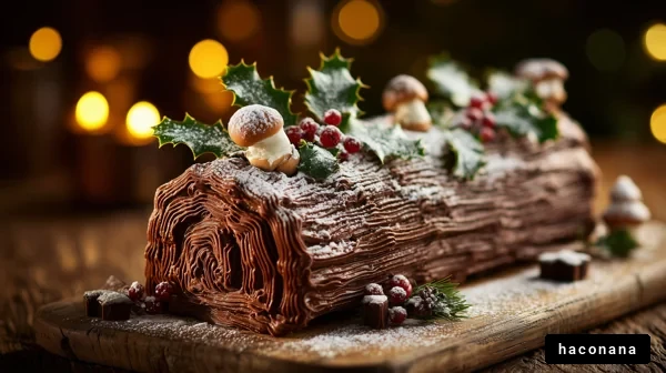 美しいクリスマスケーキ