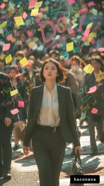 人混みの中の一歩