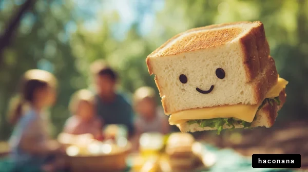 楽しそうなサンドイッチ