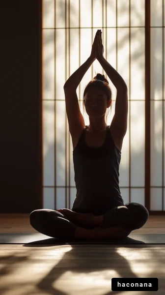 ヨガの瞑想風景