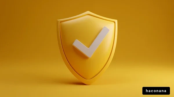 チェックマーク付きの盾