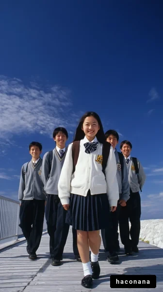 仲良しの学生たち