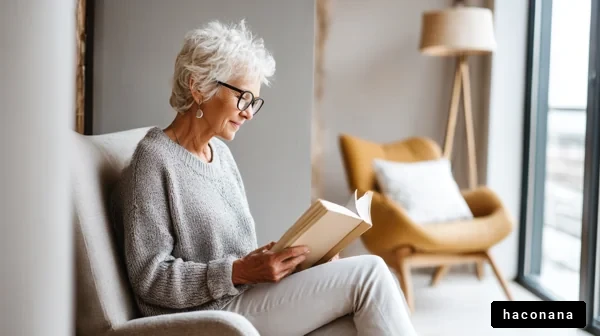 読書を楽しむ女性