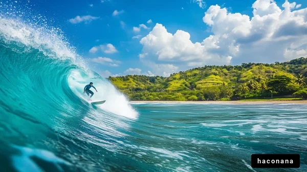 サーフィンを楽しむ風景