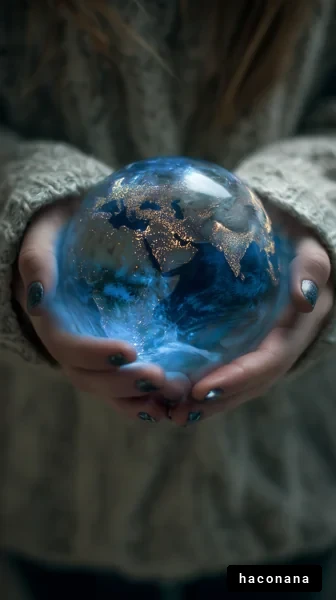 手のひらの中の地球