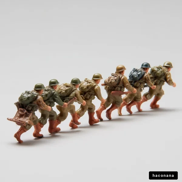 兵士のおもちゃの行進