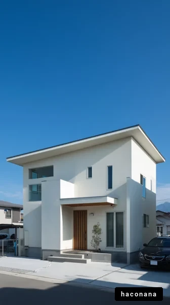 モダンな住宅の外観