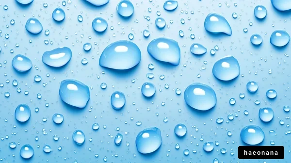 水滴の美しいパターン